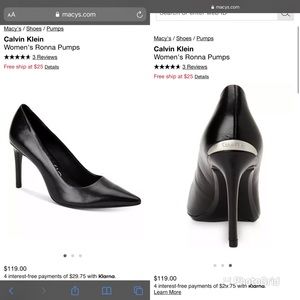 Calvin Klein Ronna Napa Pumps